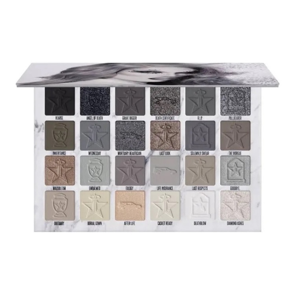 Jeffree Star Cosmetics Cremated 24 Eyeshadow Palette Goth Smokey Eye NWT